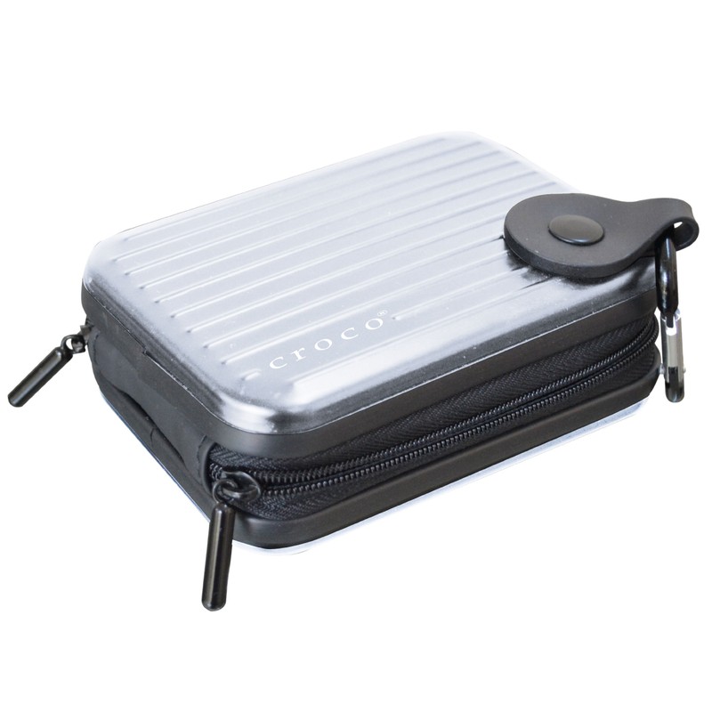 Croco CAS1593-CROCO-ALU-SIL Aluminium Tough Water Resistant and Shock Proof Case
