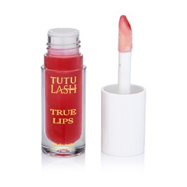 TRUE LIPS Instant Lip Plumper Lip Gloss Lip Plumping Lip Oil Tingling Hydrating Moisturising Repairs Chapped Lips Natural Ingredients Vegan TUTU LASH (Cherry)