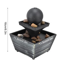 Waterfall Fountain, Indoor Fountain Indoor Waterfall 3V USB Tabletop Fountain Indoor Water Fountains Home Decoration for Home Office Desktop Table Decorative