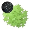 Franmova Paquete 100 Estrellas Fluorescentes Sticker Fosforescente