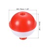 PATIKIL 16pcs 32mm Fishing Bobber Hard ABS Push Button Round