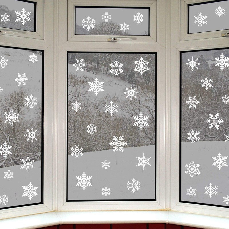 56 Original Snowflake Window Clings by Articlings - Fabulous Static