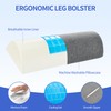 Zickskt Knee Pillow for Back Sleeping, Gel Memory Foam Leg