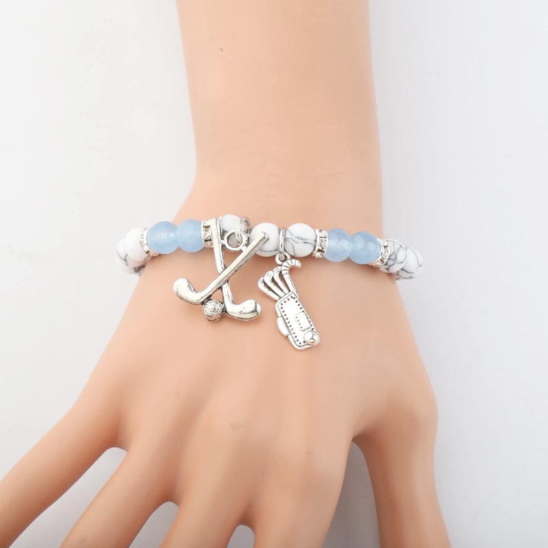 MYOSPARK Golfer Gift Golf Bracelet Golf Lover Gifts Golfing Gifts