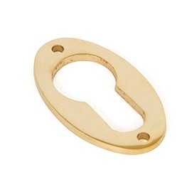From the Anvil 83815 Oval Euro Escutcheon-Polished Brass