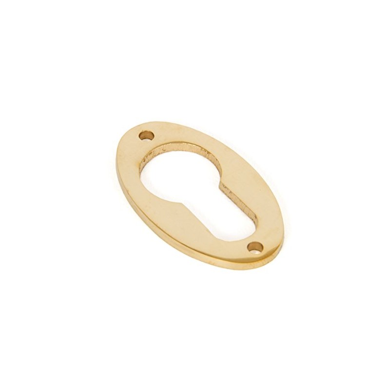 From the Anvil 83815 Oval Euro Escutcheon-Polished Brass