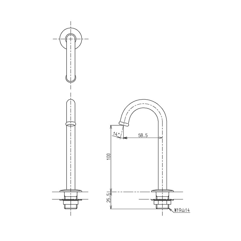 TOTO TSY670BMNS Low Tank Handwash Hardware