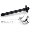 Anpean 8 Inch Shower Arm and Flange Matte Black, Ceiling