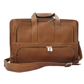 Piel Leather Half-Moon Portfolio, Saddle, One Size