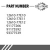 Dowfane Balancer Engine Crankshaft Pulley 12610-77E10 12610-77E12 Compatible with Suzuki
