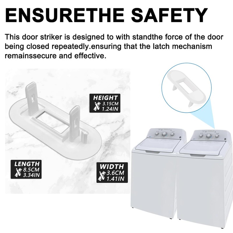 WH01X24381 4502680 Washer Lid Lock Bezel, Compatible for GE/Hotpoint Top