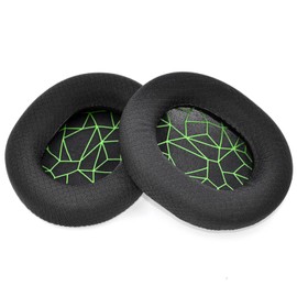 Replacement Fabric Earpads Ear Pads Cushion Cover Compatible with SteelSeries Arctis 1 3 5 7 9 Pro Lossless Wireless Gaming Headsets (Green)