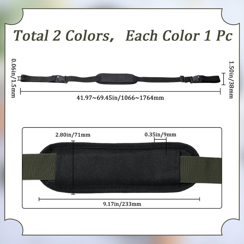 GORGECRAFT Pack of 2 2 Colours Chair Carry Strap Adjustable
