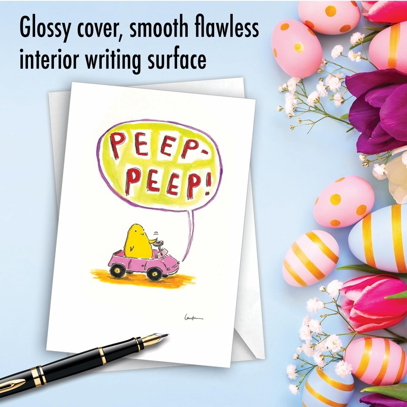 NobleWorks Easter Funny Paper Card with 5 x 7 Inch