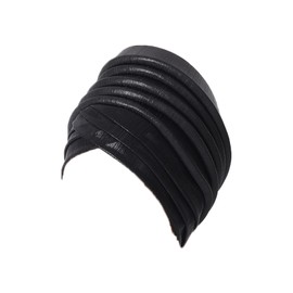 Yankee Beauty - Diadema de seda suave y sedosa para mujer, cabello largo, pérdida de cabello, gorra de ducha, gorra de sueño, color rojo (EE.UU., numérico, 5 1/8, 5 5/8, negro)