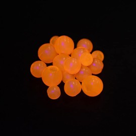 Death Roe Soft Bead 5/16" Ghost Pearl Fire with rig Beads