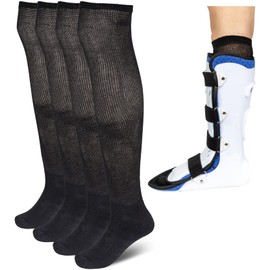 MD Foot Thera Walking Boot Replacement Socks Medical Liner for Orthopedic Brace Shoe Tube Socks Under Air Cam Walkers&Fracture Boot Casts