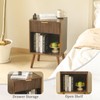 Fultyle Mid Century Modern Nightstand, Wood Bedside Table with Drawer