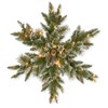 212 Main 32 Inch Glittery Bristle Pine Snowflake with Battery