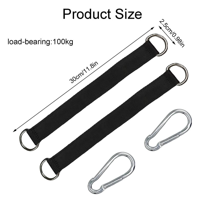 Zczfv Tree Swing Hammock Straps 2 x 30 cm Swing