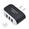 Multi 3-Port USB Home Wall Charger Plug Glowing Light 3.1A
