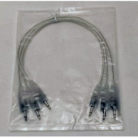 Starving Students Music Supplies SSMS LED Eurorack Patch Cables - 12" (30 cm) 3-Pack - Suitable for Eurorack Modular Synthesizer