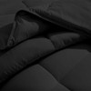 Black Twin Extra Long Down Alternative Comforter Set by Ivy