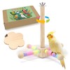 VOXGET Bird Stand Perch Toy Set for Cage, Parrot 360°
