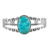 Turquoise Bracelet Sterling Silver 925 Genuine Turquoise (Turquoise)