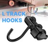 vandrabase 4Pcs L Track J-Hook Double Stud Tie Down Fitting,