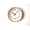 KATOMOKU Muku Clock 16 Oak Wall Clock, Continuous Second Hand,