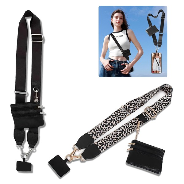LIVLOV Clip and Go Strap for Phone with Wallet Crossbody,