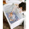 Padded Travel Cot Sheet Fitted 95x65 cm, Breathable Thick Baby