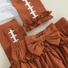 Baby Girl Football Outfit Newborn Onesie Ruffle Tutu Skirt Stocking