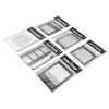 6 Bags Scrapbook Frames Retro Assorted Styles Durable PET for