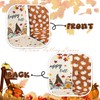 wefrea Fall Chair Covers Set of 6 Gnome and Pumpkin