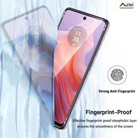 Aiziki (2 Pack) Designed for Moto G24/G24 Power/Moto E14 Screen Protector,Tempered Glass, Ultra Resistant, Shatterproof, Scratch-Resistant, Bubble Free for moto g24 power Screen Protector, Case Friendly