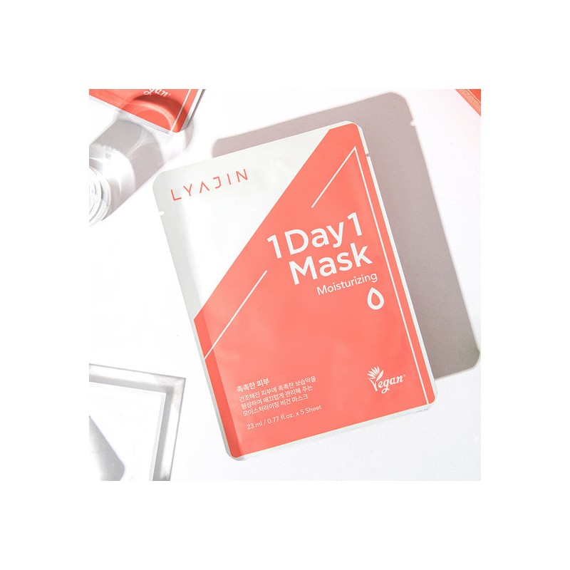 Liajin One Day One Moisturizing Vegan Mask (5-pack) / 리아진