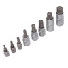 8PCS Hex Bit Set 1/2in 1/4in 3/8in Iron Hex Heads
