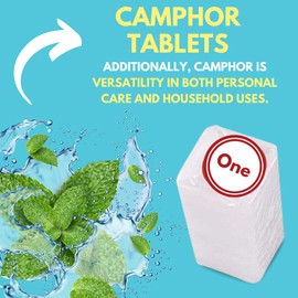 Arymar Refined Camphor 100% Pure Made in India (8 Blocks)