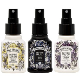 Poo-Pourri Original Citrus, Lavender Vanilla and Royal Flush 1.4 Ounce Bottles