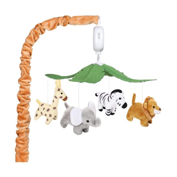 CLYMENE Safari Animals Baby Musical Crib Mobile - Jungle Animals