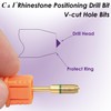 C & I Nail Drill V-Cut Hole Bit for Rhinestone