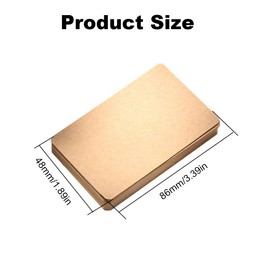 100PCS Rounded Corner Blank Study Flash Cards Small Blank Index Paper Cards DIY Greeting Cards Double-Sided Message Card Kraft Cardstock (White)