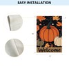 Fall Pumpkin Garden Flag 12x18 Inch, Double Sided Thanksgiving Yard