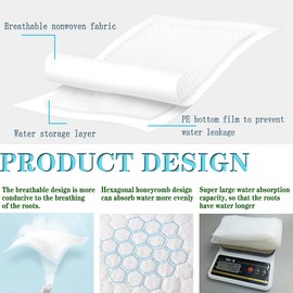 Self Watering Liners for Hanging Plants Basket,10 X 14” Plant Basket Insert Watering Devices Coconut Liner Auto Watering Mat for Outdoor Window Box Pot 12Pack (12, White)