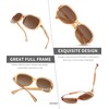 FEISEDY Gafas de sol polarizadas cuadradas Vintage para mujer 100%