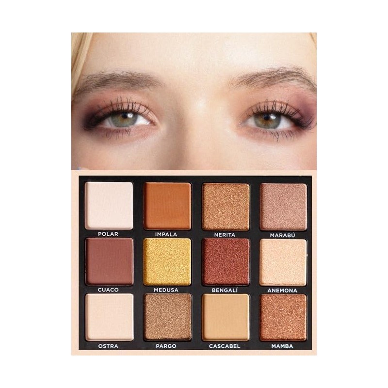 Republic Cosmetics Yuya Set de 12 tonos de sombras para