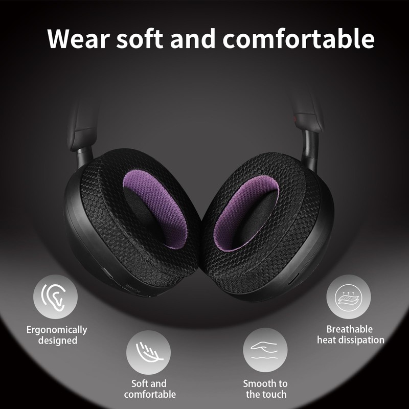 Jomwag Breathable Mesh Replacement Earpads for Bowers & Wilkins PX7