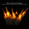 6 Pcs LED Taper Candles Smokeless Reusable Warm Light Long
